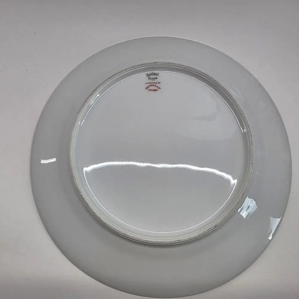 Haviland Limoges France Floral Gold Rim Dinner Plates Lot of 6 10